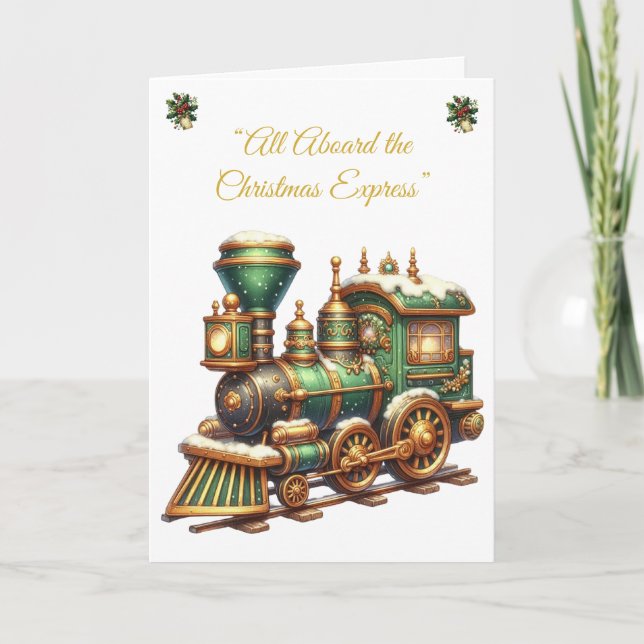 Vikt Helgdag Card-Viktoriansk julklapp Helgkort (Framsida)