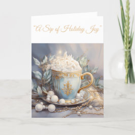 Vikt Helgdag-kort-blått och Guld-Julafton-förmånsk Helgkort