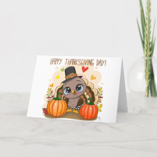 Vikt Helgdag-kort för kalkon på thanksgiving dag Helgkort
