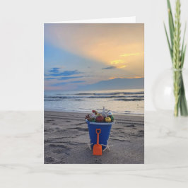 Vikt helgdag-kort med solupphöjningsfoto inbjudan