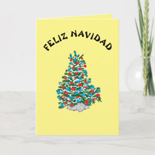 Vikt julkort :God Jul /Feliz Navid Helgkort