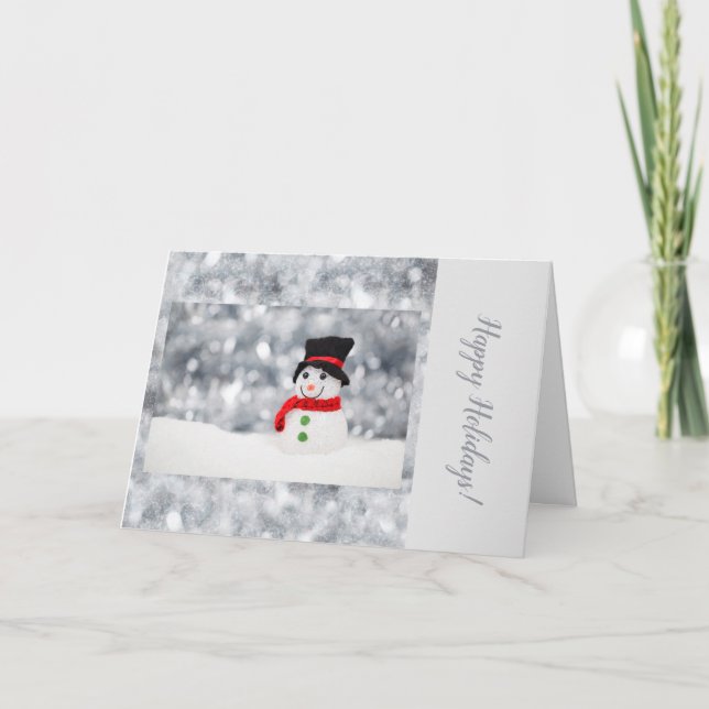 Vikt julkort i Snögubbe Helgkort (Framsida)