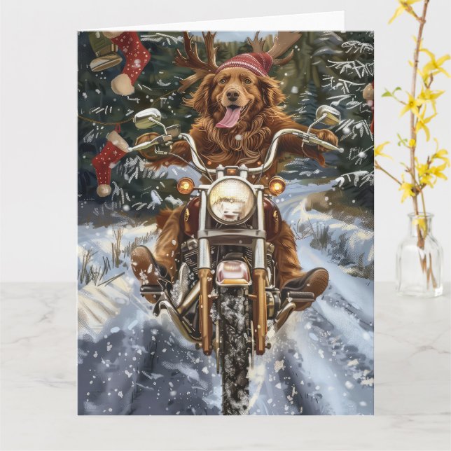 Vikt julkort kort (Gul blomma)