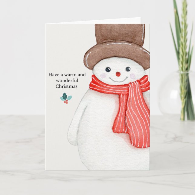 Vikt julkort tack kort (Framsida)