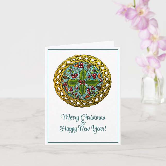 Vikt julkort tryckt från originalkonstverk kort (Orkide)