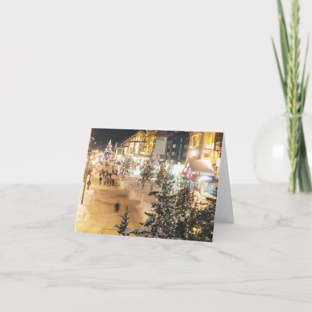 Vikt kort för julhälsningar (Framsida)