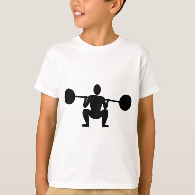 Vikt Lifter 01 - Svart T-shirt (Framsida)