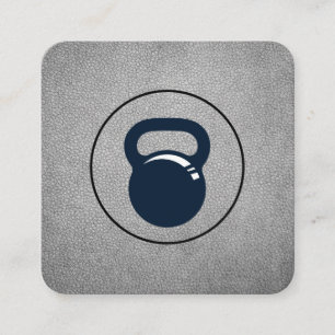 Vikt Lifter Personlig tränare Kettle Bell Fyrkantigt Visitkort