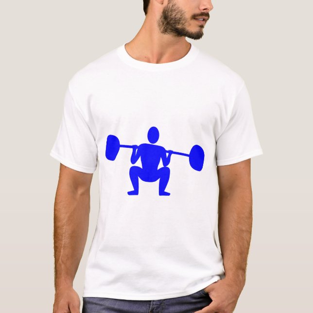 Vikt, ljusare 01 - blå tee shirt (Framsida)