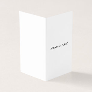 Vikt moderiktig modern Minimalist elegant Visitkort