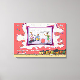 Vikt och se | Torr logik Humor 24x16 Canvastryck