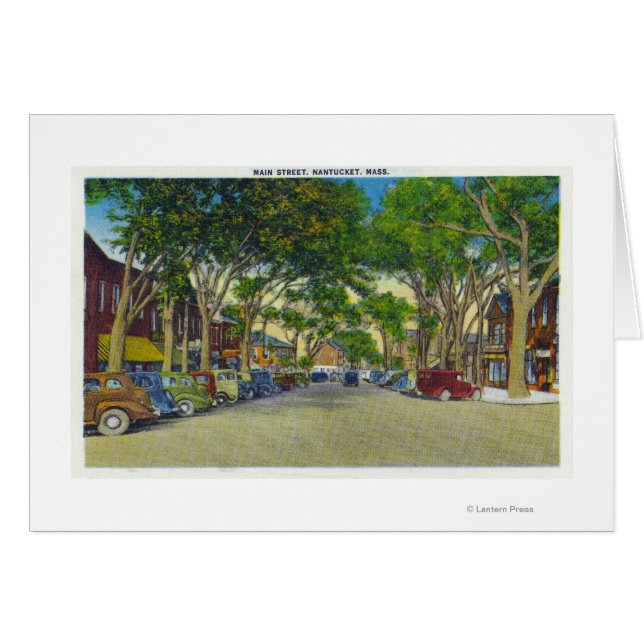 Vikt på Main Street 5 Hälsningskort (Framsidan Horizontal)