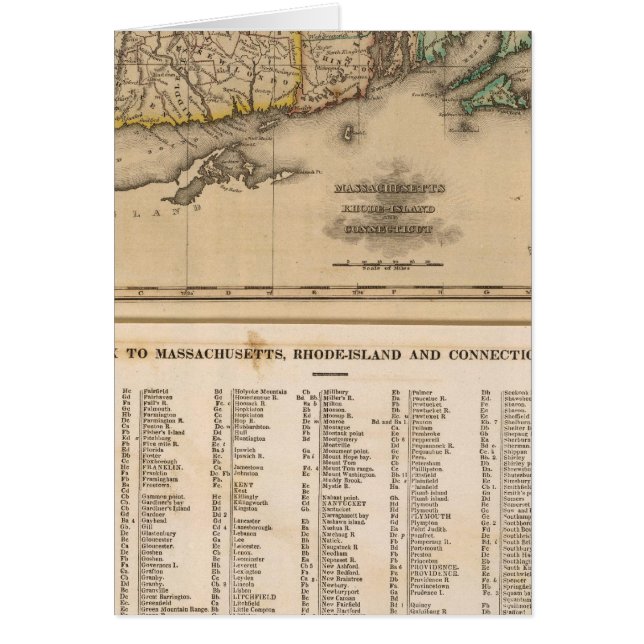 Vikt, Rhode island, Connecticut Hälsningskort (Framsidan)