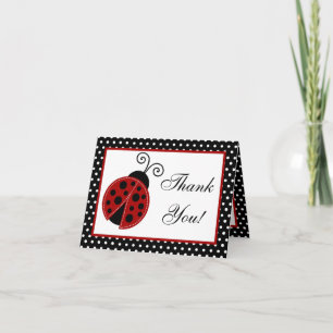 Vikt tack för ditt kort Red Ladybug
