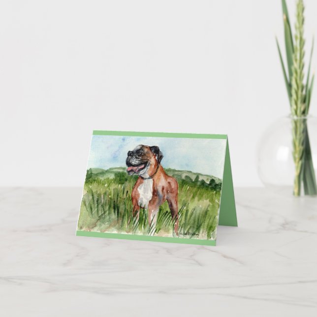 Vikt tack, Rädding Boxer, Bentley Tack Kort (Framsida)