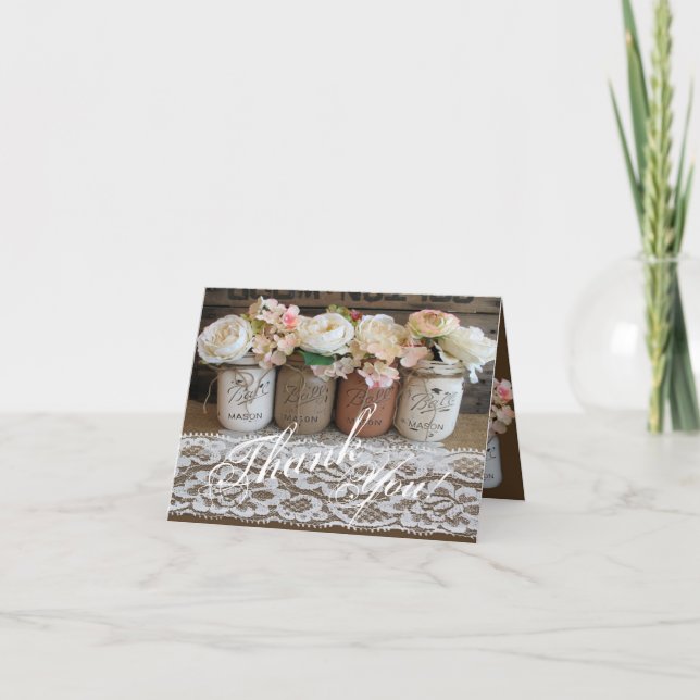 Vikt tackkort, Mason Burk med Ro Tack Kort (Framsida)