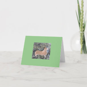 Vikt tackkort med Corgi