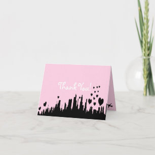 Vikt tackkort Pink City Line