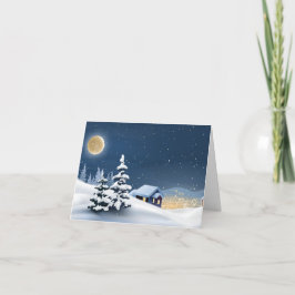 Vikt tackkort: "Snowing in the Byn" Tack Kort