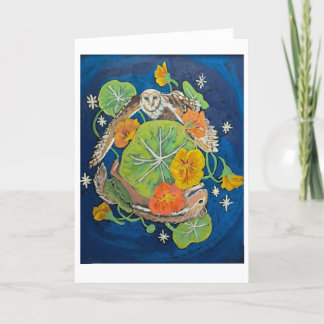 Vikt tackkort, uggla och chipmunk tack kort