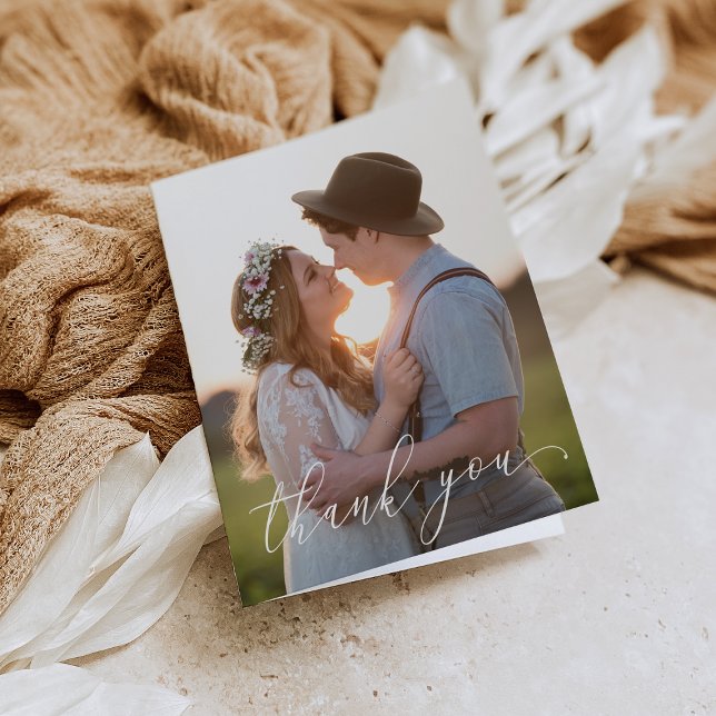 Vikt tackkort - Vit skrift (Skapare uppladdad)