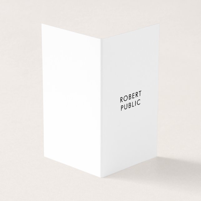 Vikt yrkesmässig modern elegant enkel mall visitkort (Utsida)