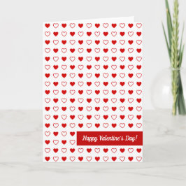 Vikta hjärtans hälsningskort kort