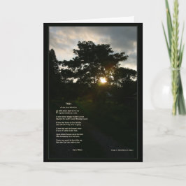 Vikta Joyce Kilmer diktträd 5x7 noterar kortet Kort