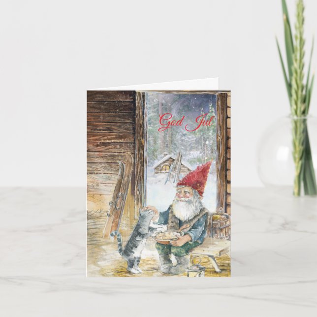 Vikta julkort helgkort (Framsida)