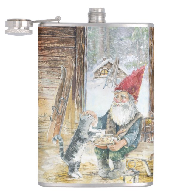 Vikta julkort helgkort fickplunta (Öppnad)