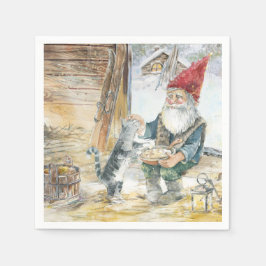 Vikta julkort helgkort pappersservett