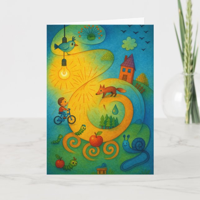 Vikta Julkort Kort (Framsida)