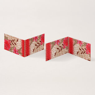 Vikta kort Blommig elegans – Modern stil