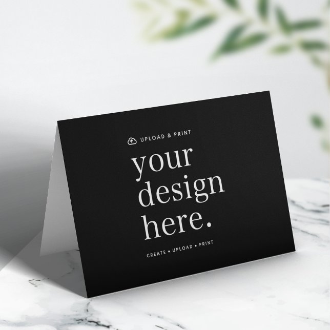 Vikta kort | Designuppladdning 5x7 kort (Versatile 5x7 folded card template for business, events, weddings, special occasions & more!)