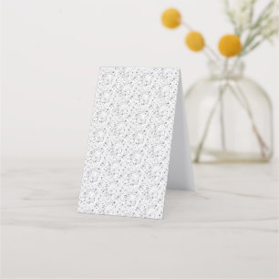 Vikta möteskort   Elegant blomdesign Tidsbeställning Kort