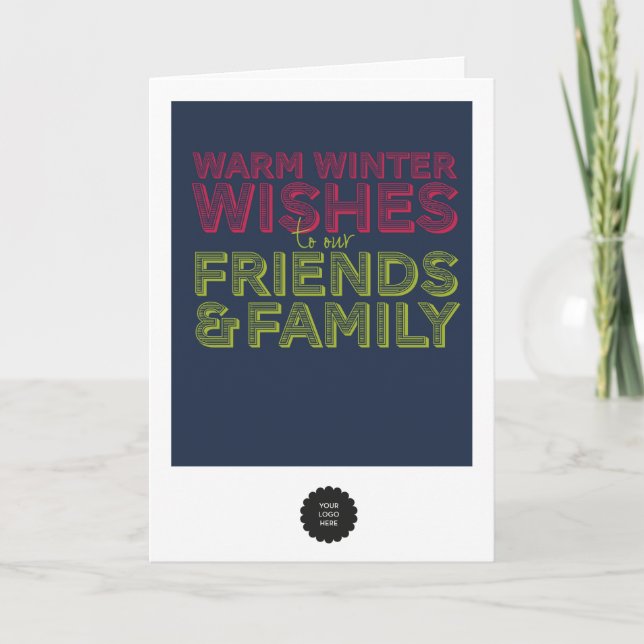 Vikta vänner & familj helgkort (Framsida)