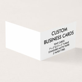 Vikta visitkortar för anpassningsbarpersonlig bok visitkort