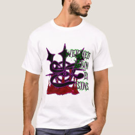Viktad av synder t shirt