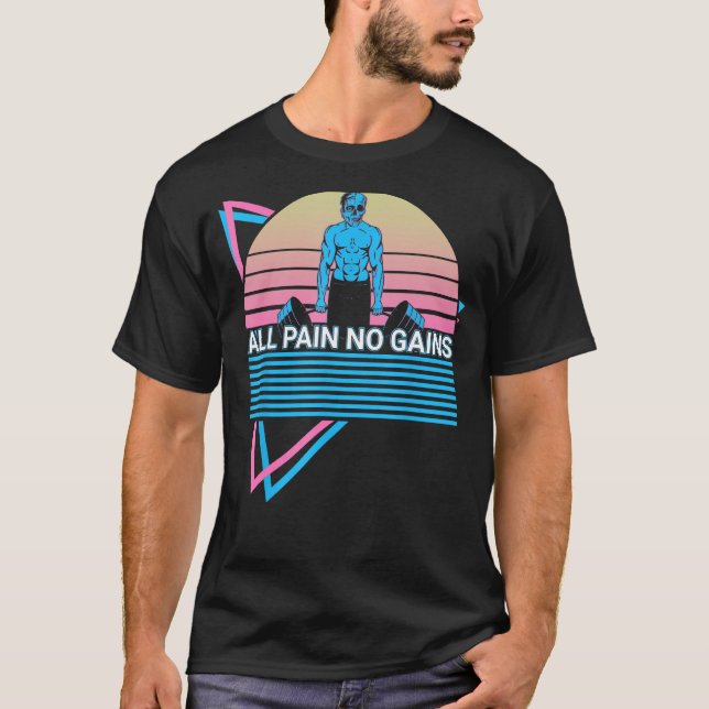 Viktad lyftkraft som lyfter upp all smärta t shirt (Framsida)
