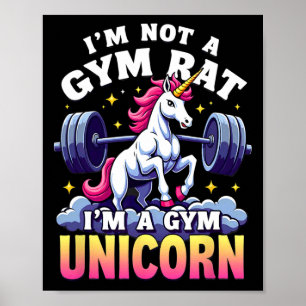 Viktande Bodybuilding: Jag är inte en Gym Råtta Un Poster
