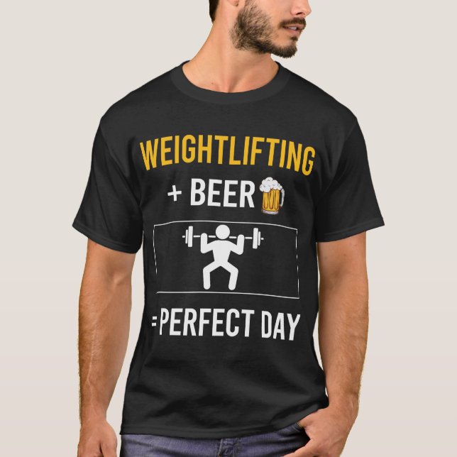 Viktande lyft av öldagen t shirt (Framsida)