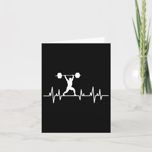 Viktande lyftande kraftlyftande boardbyggare kort (Framsida)