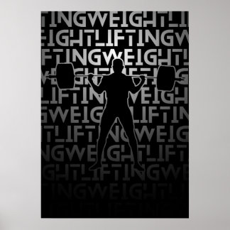 Viktande Poster | Metallisk färg | Gym Gift