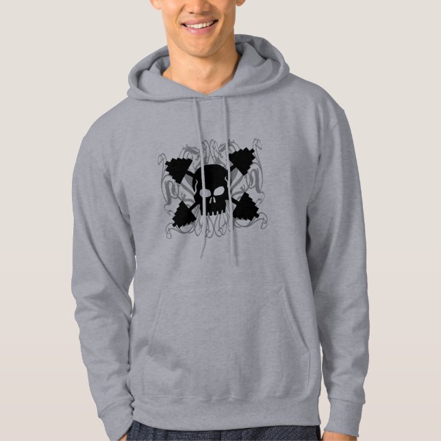 Viktande skal sweatshirt med luva (Framsida)