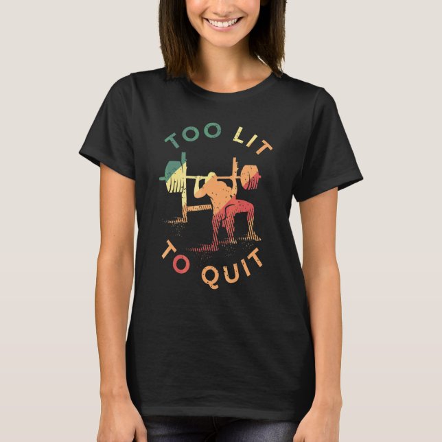 Viktande tal för en workout Loving Weightli T Shirt (Framsida)