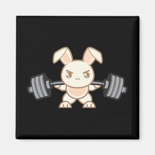 Viktande Tecknad - Squat - Leg Day, Gym Magnet