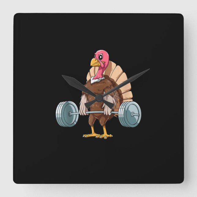Viktande Thanksgiving för Turkiets avslitande Fyrkantig Klocka (Framsida)