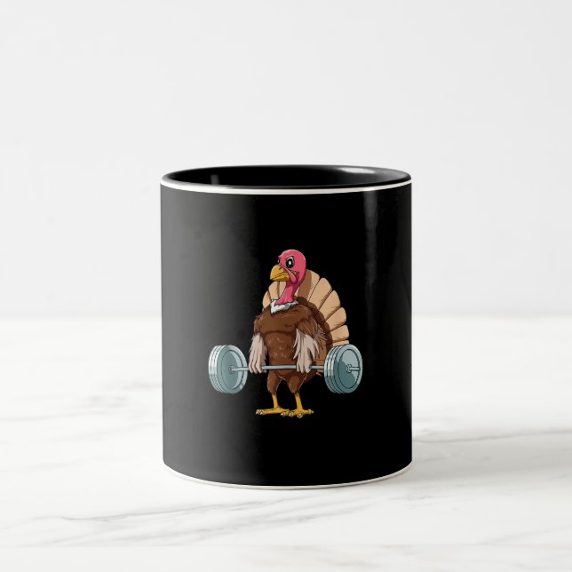 Viktande Thanksgiving för Turkiets avslitande Två-Tonad Mugg (Center)