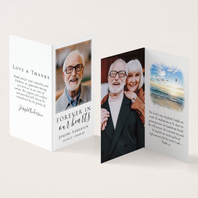 Viktat för alltid i vårt hörselminneskort visitkort (In- och utsida)