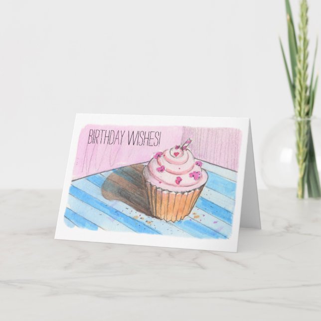 Viktat gratulationskort för grattis på födelsedage helgkort (Framsida)